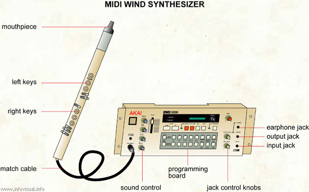 Midi wind synthesizer